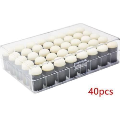 40pcs Finger Sponge Daubers Painting Ink Pad Stamping Brush Craft Case Art Tool