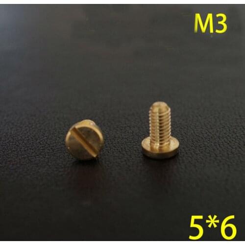 50pc Q28-5*6 Solid Brass belt screw Chicago Screw Leathercraft