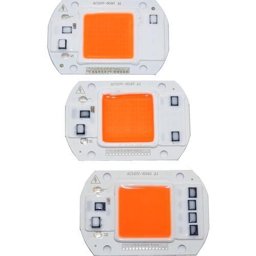 AC110V 220V COB LED Chip Phyto Lamp Full Spectrum 20W 30W 50W LED Diode Grow Lights fitolampy For Seedlings Indoor