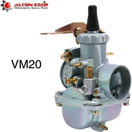 Alconstar- VM20 20mm Motorcycle MIKUNI Series VM Carburetor Carb VM20 Round Slide ATV Motorcycle Go kart Carb for Yamaha KTM