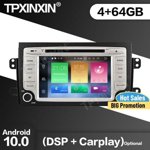 64G Car Radio 2Din Stereo Receiver Android For Suzuki SX4 2006 2007 2008 2009 2010 GPS Navi Multimedia Player Recorder Head Unit