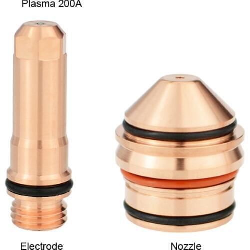 Free Shipping 1 Piece 200A Plasma Cutting Machine Electrode 220352 Nozzle 220354 Protection Cap 220761 Shield Cover Gun Head