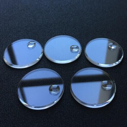 Flat Sapphire with date window calendar 2.5 thick 30.5mm dia for Rolex watch crystal lens parts Factory wholesale customization