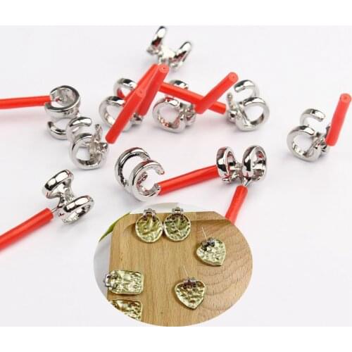 Zinc Alloy Golden Geometry Shape Earrings Base Connectors 6pcs/lot DIY Fashion Drop Earrings Jewelry Making Accessories