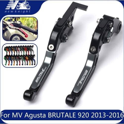 For MV Agusta BRUTALE 920 BRUTALE920 2013-2016 Motorcycle Accessories CNC Adjustable Foldable Lengthening brake clutch lever