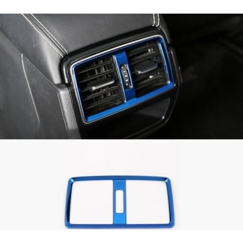For Skoda Karoq 2017 2018 Car Rear Console Air Conditioner Outlet Frame Cover Trim Stickers Styling