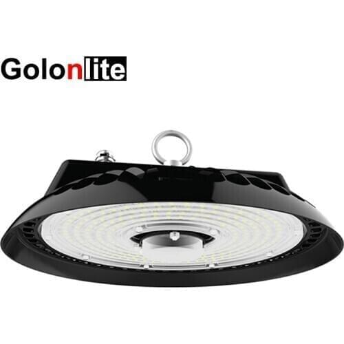 Golonlite UFO LED High bay light with Meanwell driver Lumields SMD3030 200W 150W 100W low bay waterproof 5 years warranty CE