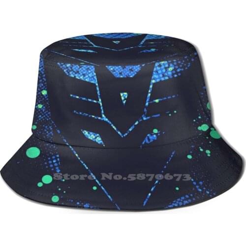 Grunge : Decepticons Pattern Hats Outdoor Hat Sun Cap Autobots Cybertron Movie Decepticons Robots Humanoid Machines Cars Trucks