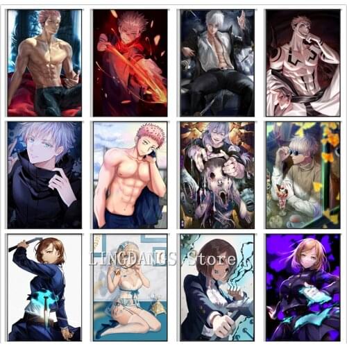 5d Diy Diamond Painting Classic Jujutsu Kaisen Japanese Anime Figure Poster Diamond Mosaic Embroidery Cross Stitch Home Decor