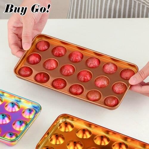 Creative Stainless Steel Ice Cube Maker Trays With Lids for Freezer Cold Drinks Whiskey Cocktails Kitchen Home Party Ice Mold
