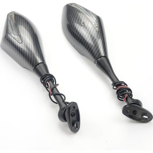 Motorcycle LED Turn Signals Rearview Sport Bike Mirrors for For Honda CBR 600 900 1000 RR CBR300R CBR500R CBR250R