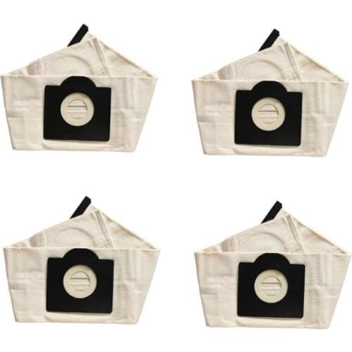 4Pcs Washable Dust Collection Bag for Karcher A2204 Wd3200 Wd3300 Vacuum Cleaners Bags