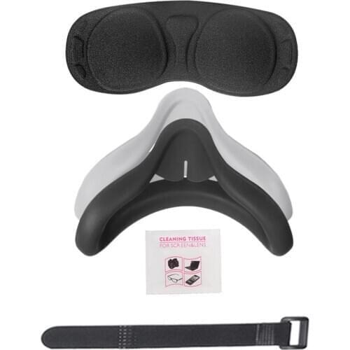 Soft Silicone Eye Mask Cover Pad For Oculus Quest 2 VR Glasses Unisex Light Blocking Face Eye Cover Anti-sweat Pad For Quest2