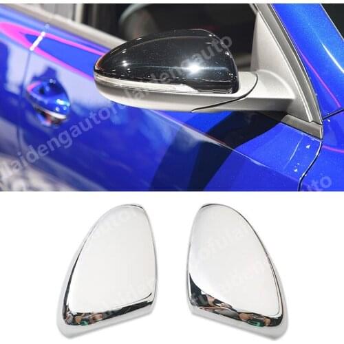2pcs For Kia Forte K3 2019-2020 ABS Chrome Carbon fiber Side wing Rearview Mirror Cover Trim car styling accessories
