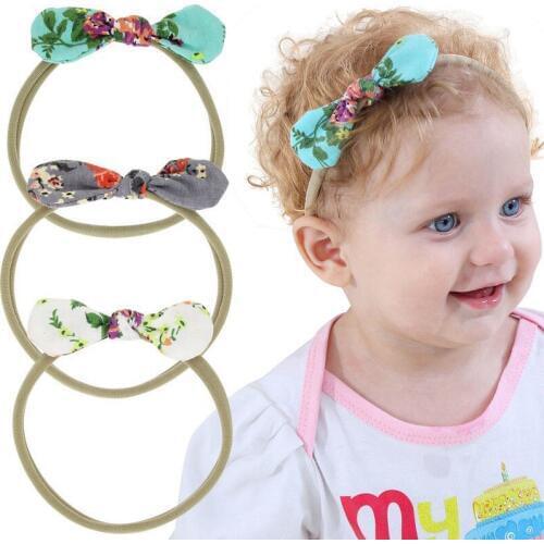 Naturalwell Baby Headband Set Infant Girls Headbands Newborn Hair Bows Pick 3 Knotted Bow Toddler Hair Accessories 1Set HB033S