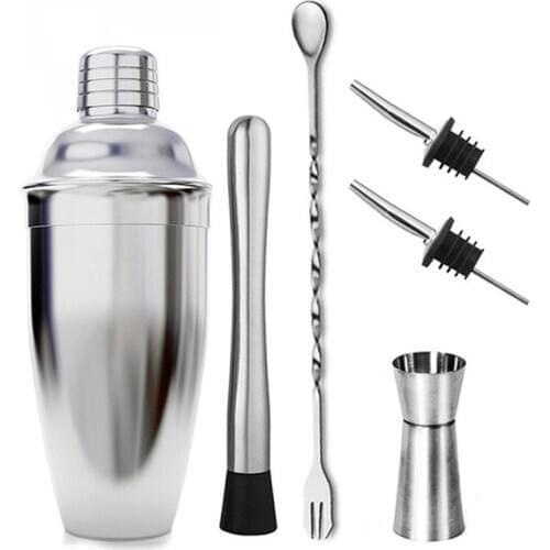 Stainless Steel Cocktail Shaker Mixer Wine Martini Boston Shaker for Bartender Drink Party Bar Tools 550ML/750ML Bar Tools