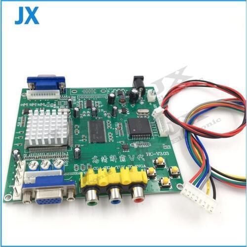 Single/double out put NEW Arcade Game RGB/CGA/EGA/YUV to VGA HD Video Converter Board HD9800/GBS8200