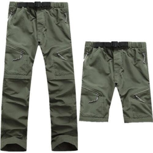 New mens quick drying pants detachable sports shorts pants for hiking camping fishing clmbing