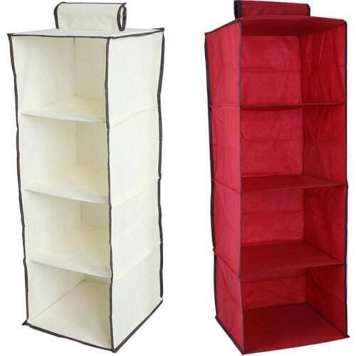 Clothes Storage Cotton Closet Wardrobe Cabinet Organizer Hanging Pocket Drawer Home Organization Clothing Accessories Supplies