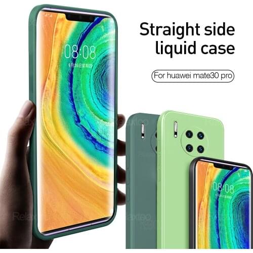 Original Liquid Silicone Matte Safe Case Cover For Huawei Mate 40 30 Pro Plus Mate40 Mate30 40Pro 30Pro Shockproof Back Cuque