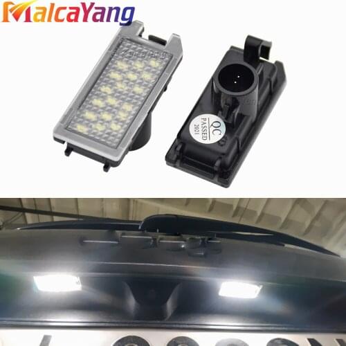 A Pair LED License Plate Light Number Plate Lamp For Jeep Grand Cherokee Compass Patriot Fiat 500 Dodge Viper Maserati Levante