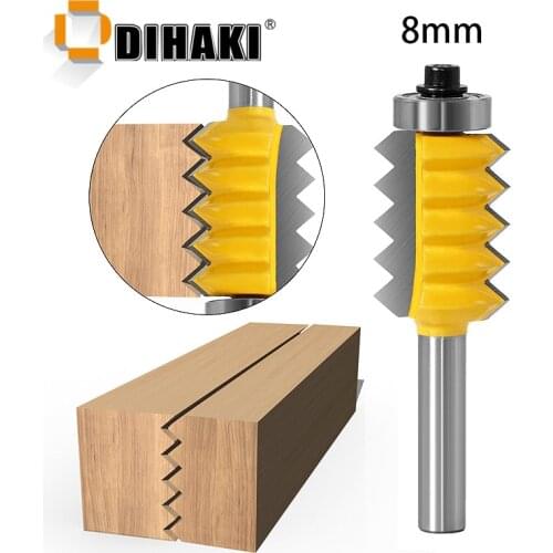 Raised Panel V Joint Router Bits 8mm Shank Finger Joint Glue Milling Cutter For Wood Tenon Woodwork Cone Tenoning Bit Woodcraft