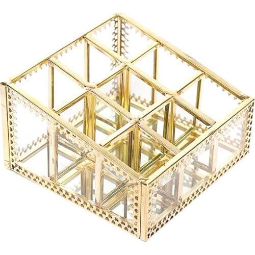 Glass Transparent Lipstick Storage Box Acrylic Cosmetic Storage Box Lipstick Storage Rack Lipstick Storage Finishing Box