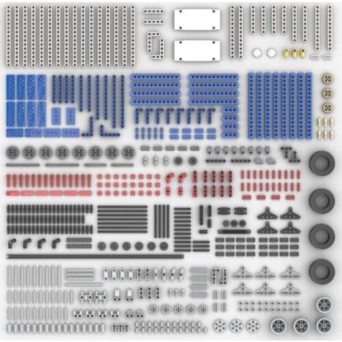 Technology parts Gear building blocks All the parts in the picture are about 500g