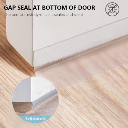 Resilience Glass Door Window 25mm Silicone Seal Sticker Self-adhesive Tape Waterproof Wooden Window Seam Door Bottom Windshield