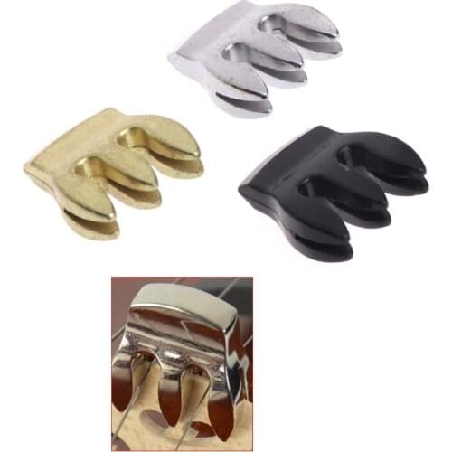 High Quality Violin Viola Practice Metal Mute Fiddle Silencer 3 Prong Violin Accessories
