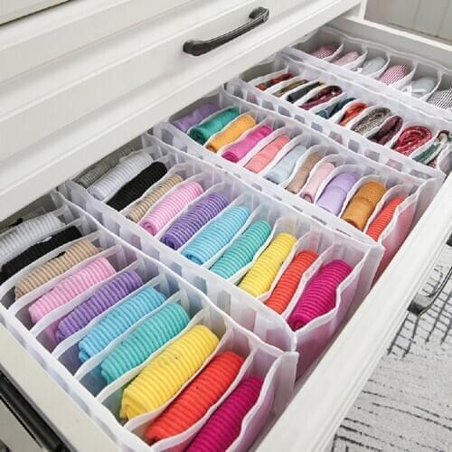 24h Ship Underwear Bra Organizer Storage Box 5 Colors Drawer Closet Organizers Boxes Underwear Scarfs Socks Bra Drawer Divider