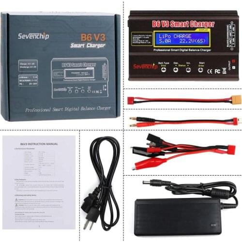 LISM iMAX B6 V3 80W 6A Battery Charger Lipo NiMh Li-ion Ni-Cd Digital RC Charger Lipro Balance Charger Discharger 15V 6A Adapter