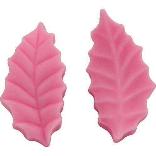 2PCS/set Leaves Shape Silicone Cake Mold Candy Clay Molds Sugarcraft Fondant GumPaste Tools Cupcake Decoration