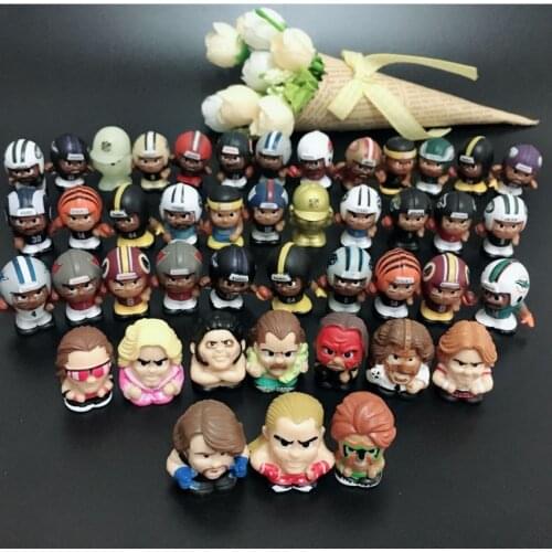 50pcs/lot Cute American Baseball Football Player Model Toy 2-3cm Kids Toy Model Figures Hobby Collectible Mix Random Sending