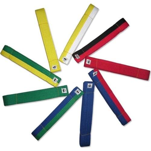 9 Colours 250 Centimeter Professional Taekwondo Belt Karate Judo Double Wrap Martial Arts Striped Sport Belts