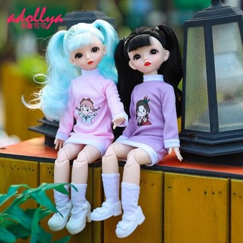 Adollya BJD Doll Accessories Clothes Dress Set Princess Lace Skirt Overalls Dress Up Clothing Suitable for 1/6 Dolls