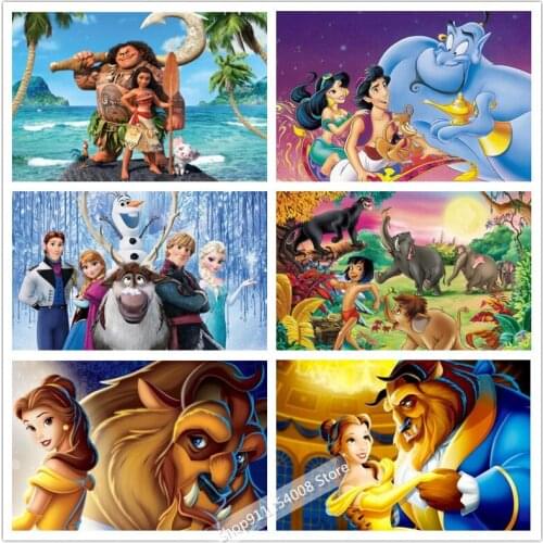 Disney 5D DIY Diamond Painting Princess Full Square&Round embroidery mosaic Cross stitch Rhinestone Paint Art home decor Gift