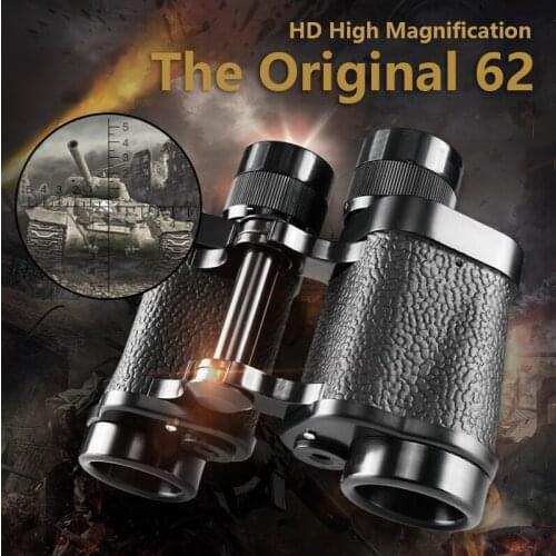 62 Type Powerful Binoculars Military Professional Telescope BAK4-Prism Super Clear Full Metal Hunting for Camping