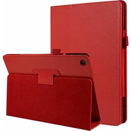 For Huawei Mediapad M5 Lite 10 PU leather Stand Case Pure Color Cover M5Lite10 WiFi BAH2-W09 BAH2-W19 TD-LTE BAH2-L09 Protector