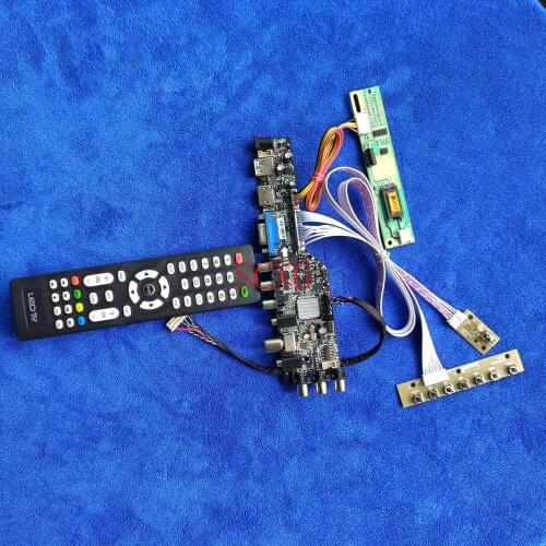 LVDS 30 Pin DVB Signal Digital HDMI-compatible USB AV VGA 1680*1050 1-CCFL KIT LCD matrix controller board Fit LP154W02/LP154WE2