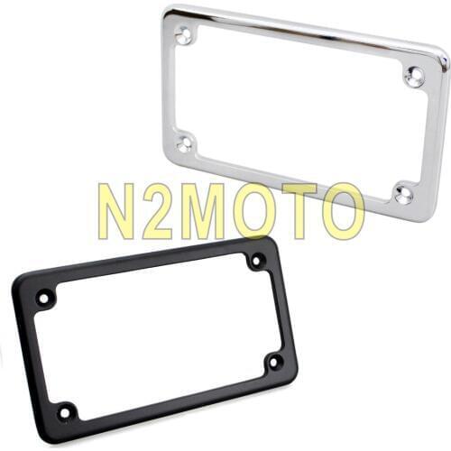 Chrome Black License Plate Frame Rear Tag Cover for Auto Truck Vehicles Car Styling USA Canada Licence Holder