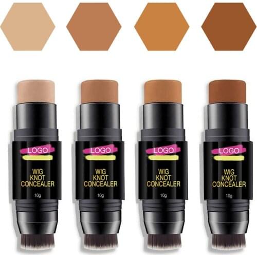 Custom Private Label Wig Knots Healer With Brush Lace Tint Stick Wig Lace Coloring Lace Dyeing Stick for Wig Frontal 4 Colors