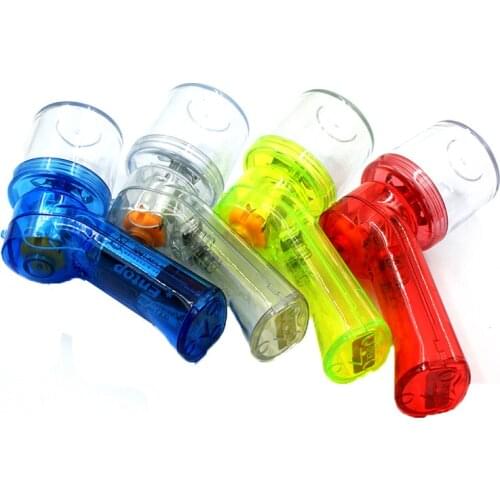 Protable Electrical Tobacco Herb Grinder Plastic Food Grade Automatic Wood Grass Grinders Smoking Accessories Spice Weed Crusher