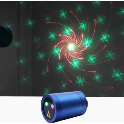 Sharelife Mini Portable RG Gobos Laser USB Light Built-in 1200MA Battery Magnetic Attraction for Home Party DJ Stage Lighting