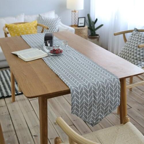 Nordic Simple Table Runners Geometric Luxury Modern European Home Hotel Coffee Wedding Decoration Table Runner and Placemats