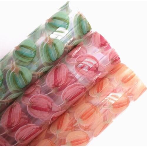 Halloween Pumpkins Printed JELLY Sheets Clear Leather See Through Transparent TPU Leather For Bows Earrings DIY A4 SIZE R316B