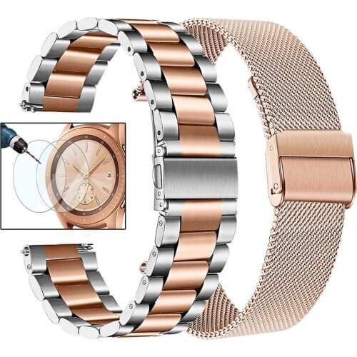 20mm/22mm watch strap for Samsung Galaxy watch 3 45mm/42mm/Active-2 Gear S3 Frontier Metal bracelet Huawei GT/2/2e strap 46 mm