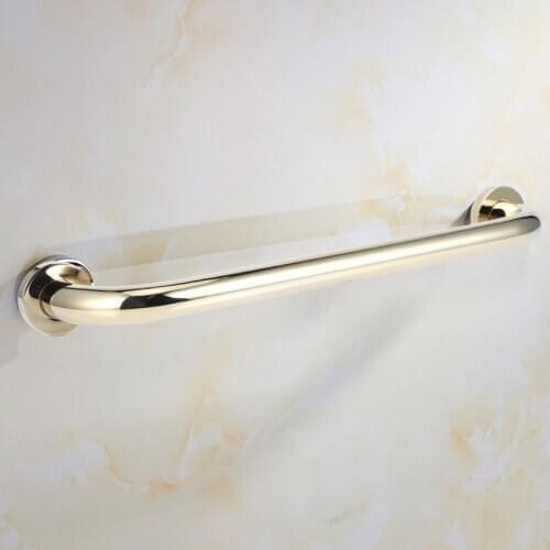 30/40/50cm Bathroom Brass Shower Grab Bar Non-Slip Handrail Armrest Handle Pregnant Women Children Bath Safety Grip Arm 3 Colors