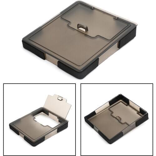 Areyourshop For Tesla Model 3 2017 2018 2019 Hidden Transparent Storage Box Organizer Armrest Storage Box Cover Car Accessories