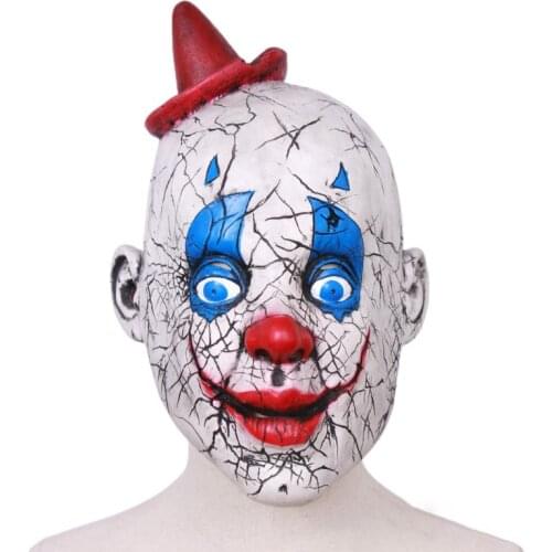 Halloween Funny Clown Mask Scary Sinister Devil Masks for Adults Halloween Costume Cosplay Props Masquerade Party Supplies